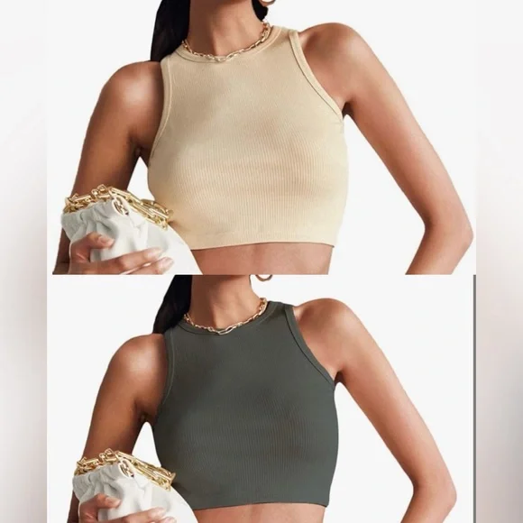 2x Sleeveless Tank Tops - Picture 1 of 7
